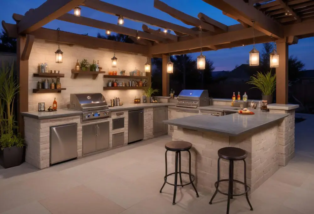 Outdoor Kitchens Mountain Luxury Homes Are Built to Use